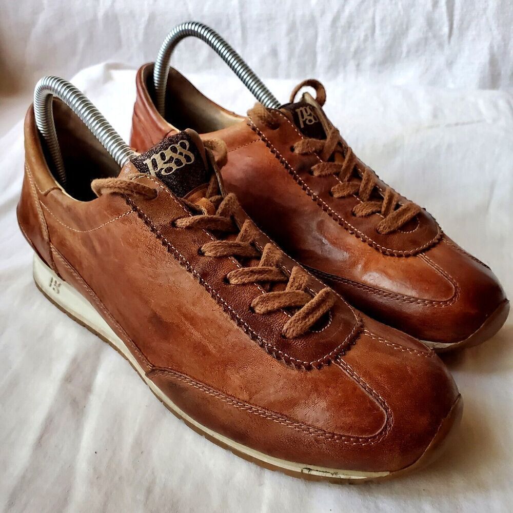 Paul Green Women's Leather Sneakers Shoes Brown Size UK 6/US 8.5